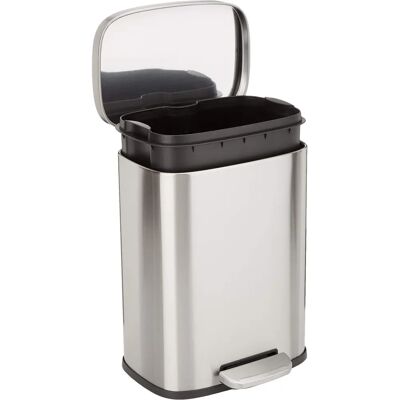 Amazon Basics - Rectangular, Soft-close 12L Trash Bin - Trash Bin Amazon Basics - Rectangular, Soft-close 12L Trash Bin - Trash Bin