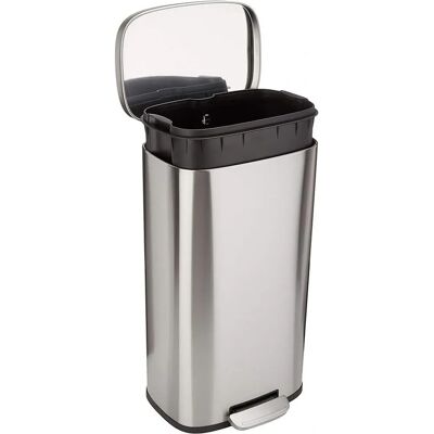 Amazon Basics 30-L Nerezový pedálový odpadkový koš - Koš na odpadky Amazon Basics 30-L Nerezový pedálový odpadkový koš - Koš na odpadky