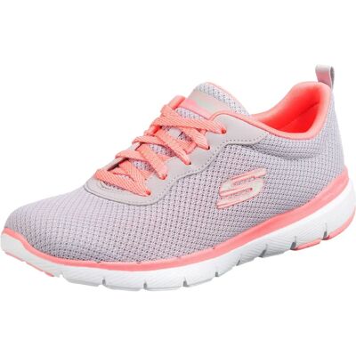 Skechers Femmes Flex Appeal 3 Baskets - Gris - Chaussures de course et décontractées Skechers Femmes Flex Appeal 3 Baskets - Gris - Chaussures de course et décontractées