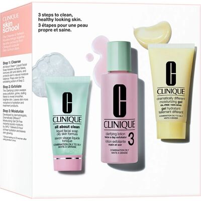 Clinique 3 Schritte zu sauberer, gesund aussehender Haut (3 Stk.) Clinique 3 Schritte zu sauberer, gesund aussehender Haut (3 Stk.)