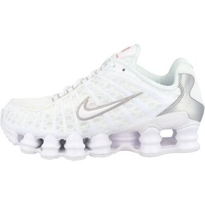 Nike Shox Tl Weiß Metallisch Silber Max Orange - Turnschuhe Nike Shox Tl Weiß Metallisch Silber Max Orange - Turnschuhe