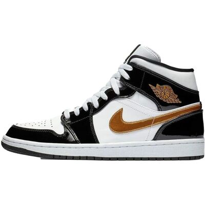 Nike Jordan Noire et Or Air Jordan 1 Mid SE Baskets - Baskets - Publicité Nike Jordan Noire et Or Air Jordan 1 Mid SE Baskets - Baskets - Publicité