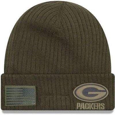 New Era Green Bay Packers Salute to Service Winter Hat - Winter Hat New Era Green Bay Packers Salute to Service Winter Hat - Winter Hat