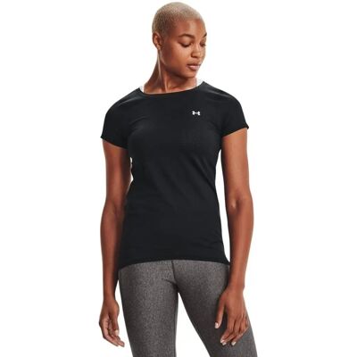 Under Armour Dame HeatGear Armour Korterm T-Skjorte - Svart Under Armour Dame HeatGear Armour Korterm T-Skjorte - Svart