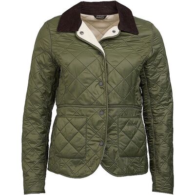 Barbour Deveron Steppjacke Olive/Pearl - Damenjacke Barbour Deveron Steppjacke Olive/Pearl - Damenjacke