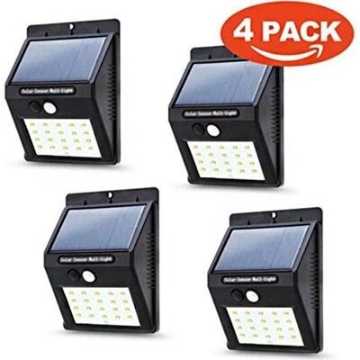 Lampe Solaire Extérieure ONEVER 20 LED Capteur de Mouvement Imperméable - Publicité Lampe Solaire Extérieure ONEVER 20 LED Capteur de Mouvement Imperméable - Publicité