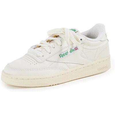 Zapatillas Reebok Classics Off-White C 85 - Cuero, Perforadas, Baja Zapatillas Reebok Classics Off-White C 85 - Cuero, Perforadas, Baja