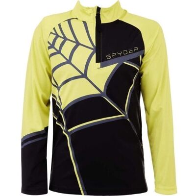 Maglia da sci per ragazzi Spyder - Mezza zip, nero, 128 - Strato base da sci Maglia da sci per ragazzi Spyder - Mezza zip, nero, 128 - Strato base da sci