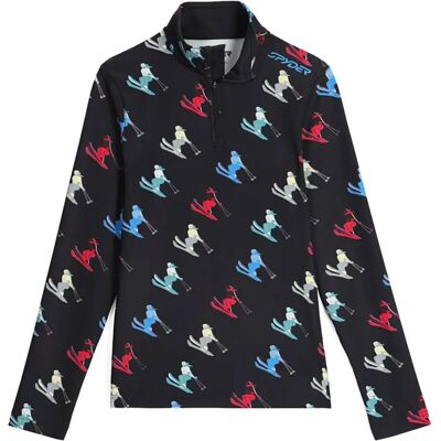 Spyder - Womens Vivid 1/2 Zip - Black - L - Base layer top Spyder - Womens Vivid 1/2 Zip - Black - L - Base layer top