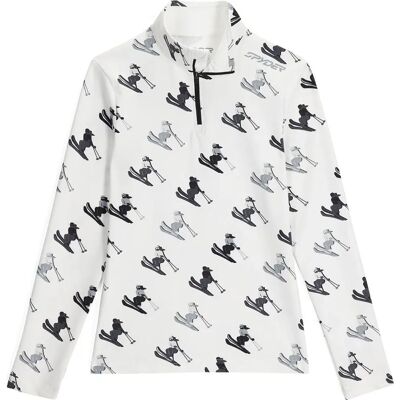 Spyder Vivid 1/2 Zip - Moisture-wicking Base Layer - White Spyder Vivid 1/2 Zip - Moisture-wicking Base Layer - White