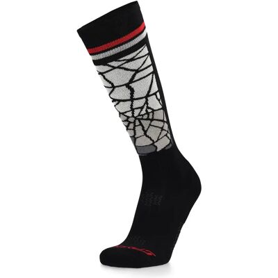 Spyder Sweep Socks - High Model - 77% Acrylic, 21% Nylon, 2% Elastane - Ski Thermal, Reinforced Heel & Toe Spyder Sweep Socks - High Model - 77% Acrylic, 21% Nylon, 2% Elastane - Ski Thermal, Reinforced Heel & Toe