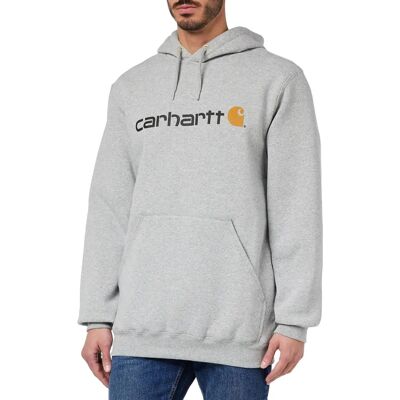Carhartt Signature Logo Mittelschwere Sweatshirt (100074) - heather grey Carhartt Signature Logo Mittelschwere Sweatshirt (100074) - heather grey