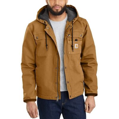 Veste Carhartt Bertlett en Canard Lavé - carhartt marron - Publicité Veste Carhartt Bertlett en Canard Lavé - carhartt marron - Publicité