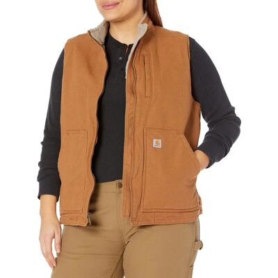 Carhartt Sherpa Gefütterte Mock Vest (104224) - braun Carhartt Sherpa Gefütterte Mock Vest (104224) - braun