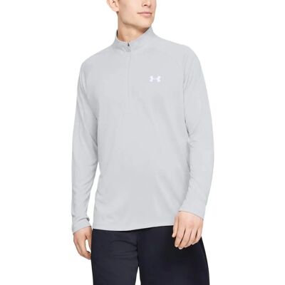 Under Armour Ljusgrå HeatGear långärmad T-shirt - Sport Under Armour Ljusgrå HeatGear långärmad T-shirt - Sport