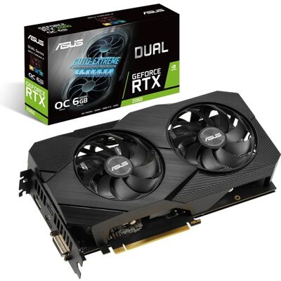 Placa de vídeo ASUS Dual RTX2060 EVO - 6GB GDDR6 - Dois fans Placa de vídeo ASUS Dual RTX2060 EVO - 6GB GDDR6 - Dois fans