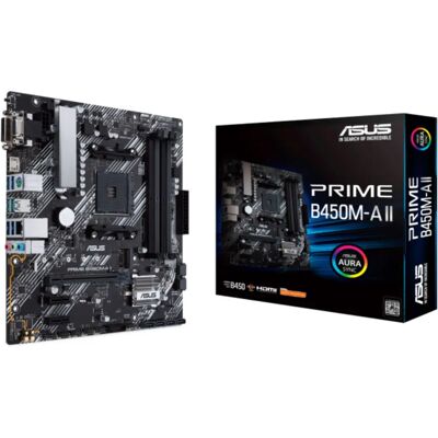 Placa base ASUS B450M-A II con zócalo AMD AM4 - Placa base Placa base ASUS B450M-A II con zócalo AMD AM4 - Placa base