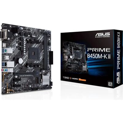 ASUS Prime B450M-K II - Scheda madre AMD Ryzen - Micro ATX ASUS Prime B450M-K II - Scheda madre AMD Ryzen - Micro ATX