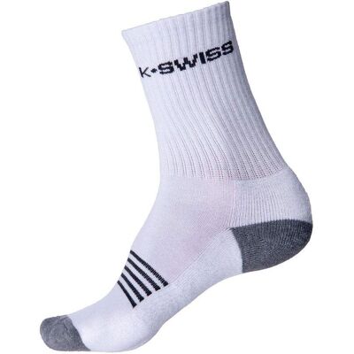 K-Swiss Crew Socken Pack 3 - Sportsocken, Weiß, EU 43-46 K-Swiss Crew Socken Pack 3 - Sportsocken, Weiß, EU 43-46