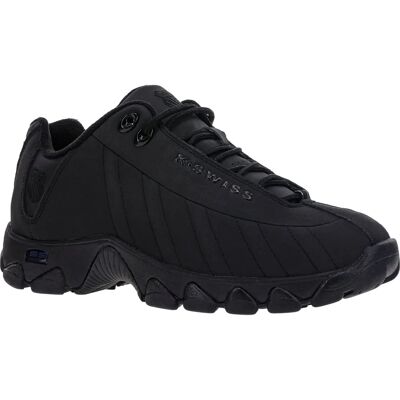 K Swiss K-Swiss Classic Court Palisades - Chaussures en Cuir Noir pour Homme K Swiss K-Swiss Classic Court Palisades - Chaussures en Cuir Noir pour Homme