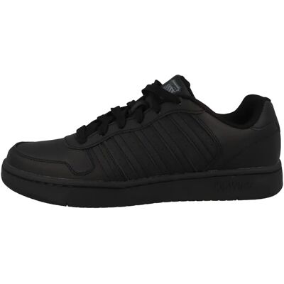 Chaussures Hommes K-Swiss Classic Court Palisades - Cuir, Noir - Baskets Chaussures Hommes K-Swiss Classic Court Palisades - Cuir, Noir - Baskets