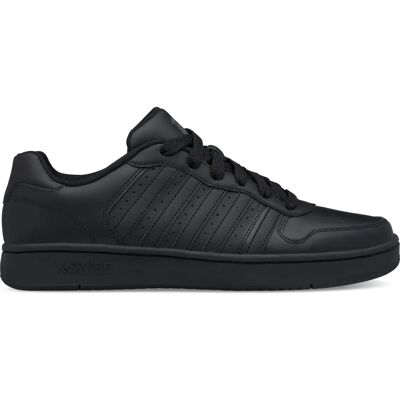 K Swiss K-Swiss Classic Court Palisades - Chaussures en Cuir Noir pour Hommes K Swiss K-Swiss Classic Court Palisades - Chaussures en Cuir Noir pour Hommes