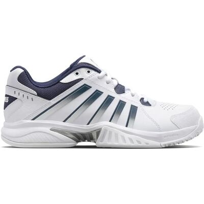 Chaussures de tennis K-Swiss Blanc/Bleu/Argent - Chaussures de tennis - Publicité Chaussures de tennis K-Swiss Blanc/Bleu/Argent - Chaussures de tennis - Publicité