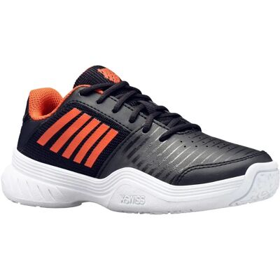 K-Swiss Court Express Omni - Schwarz/Orange/Weiß Tennisschuhe K-Swiss Court Express Omni - Schwarz/Orange/Weiß Tennisschuhe