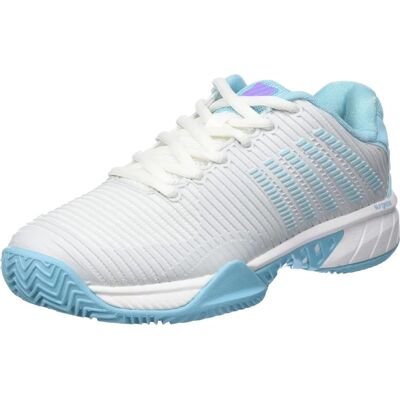 K-Swiss Hypercourt Express 2 HB Tennis Shoes - White/Blue/Purple K-Swiss Hypercourt Express 2 HB Tennis Shoes - White/Blue/Purple
