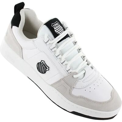 Chaussures Hommes en Cuir K-Swiss Cannonshield LTH - Blanc - Sport - Casual - 07937-950-M - Publicité Chaussures Hommes en Cuir K-Swiss Cannonshield LTH - Blanc - Sport - Casual - 07937-950-M - Publicité