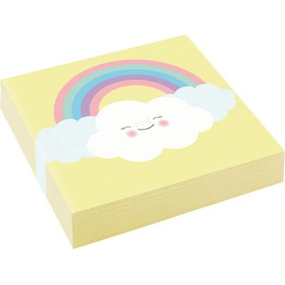 Amscan 9904303 Papiertücher - Regenbogen und Wolken - Papiertaschentücher Amscan 9904303 Papiertücher - Regenbogen und Wolken - Papiertaschentücher