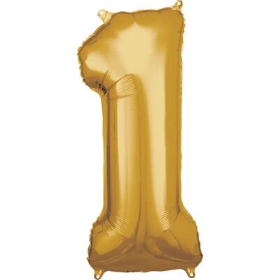 Amscan 9906266 Gold Foil Number Balloon - Party Decoration Amscan 9906266 Gold Foil Number Balloon - Party Decoration
