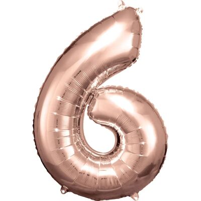Amscan 9906281 Rose Gold Zahlballon - Party Dekoration Amscan 9906281 Rose Gold Zahlballon - Party Dekoration