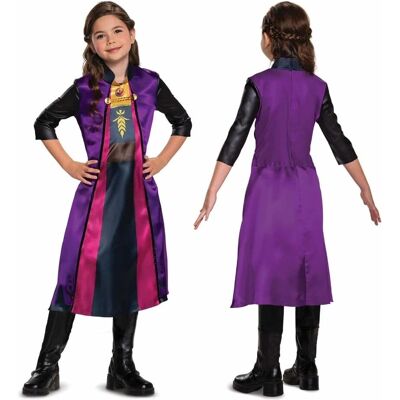 Costume Anna Frozen 2 de Lacey Wigs - Violet/Noir/Rose pour filles - Publicité Costume Anna Frozen 2 de Lacey Wigs - Violet/Noir/Rose pour filles - Publicité