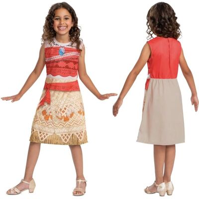 Lacey Wigs Moana Costume for Girls - Red/Beige - Kids' Dress for Birthday & Carnival Lacey Wigs Moana Costume for Girls - Red/Beige - Kids' Dress for Birthday & Carnival