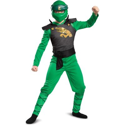 LEGO Lloyd Ninjago Kostym - Barn 7-8 år Grön & Svart LEGO Lloyd Ninjago Kostym - Barn 7-8 år Grön & Svart