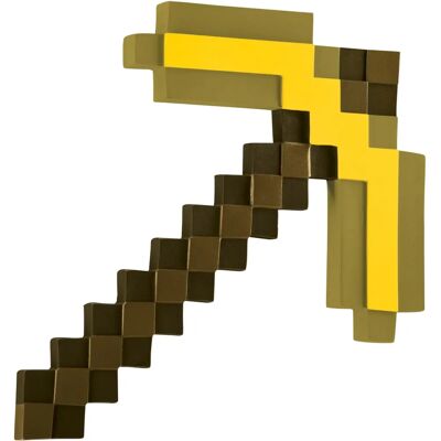 Pioche d'or de Minecraft - Accessoire de déguisement/jeu - Publicité Pioche d'or de Minecraft - Accessoire de déguisement/jeu - Publicité