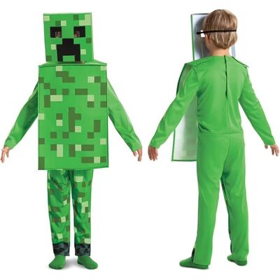 Costume Creeper Minecraft - Vert, 4-6 Ans - Soirée Jeux Vidéo Costume Creeper Minecraft - Vert, 4-6 Ans - Soirée Jeux Vidéo