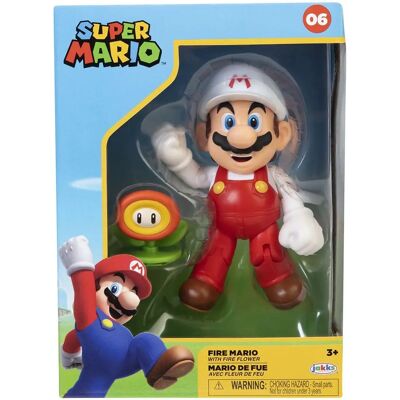 Super Mario Fire Mario 10cm - Figura kolekcjonerska Super Mario Fire Mario 10cm - Figura kolekcjonerska
