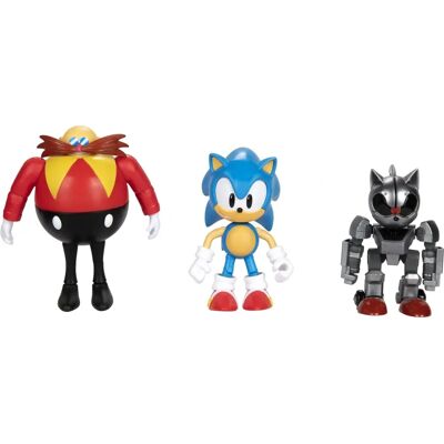 Ensemble de 3 Figurines Sonic le Hérisson - 10cm, Multicolore, pour 3+ ans Ensemble de 3 Figurines Sonic le Hérisson - 10cm, Multicolore, pour 3+ ans