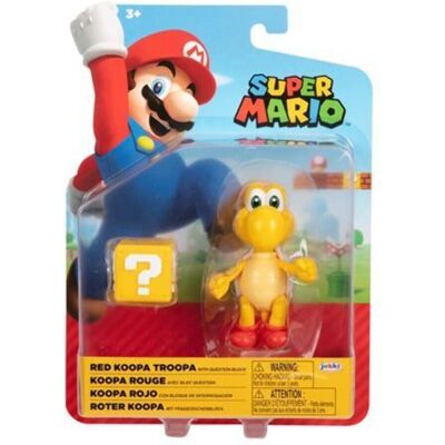 Super Mario Koopa Troopa Action Figure - 4 inch Red Poseable Collectible Super Mario Koopa Troopa Action Figure - 4 inch Red Poseable Collectible