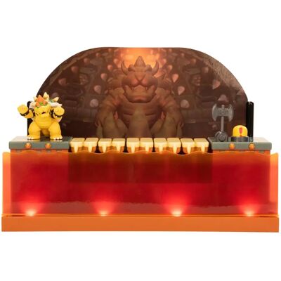 Set di gioco Bowser Deluxe di Nintendo - Super Mario e scena di battaglia Set di gioco Bowser Deluxe di Nintendo - Super Mario e scena di battaglia