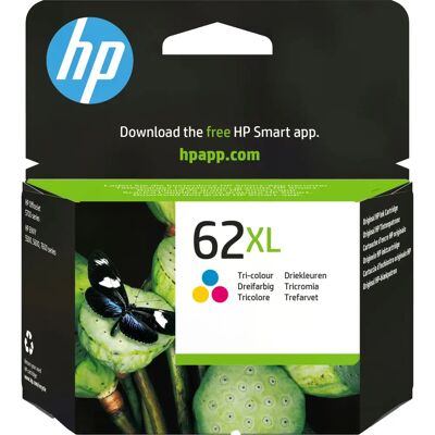 HP 62XL Suuri kapasiteetti kolmivärinen mustekasetti - Mustekasetti HP 62XL Suuri kapasiteetti kolmivärinen mustekasetti - Mustekasetti