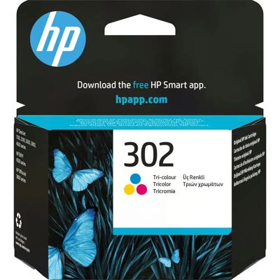 HP - 302 Tri-color - Cyan - Magenta - Mustesäiliö HP - 302 Tri-color - Cyan - Magenta - Mustesäiliö
