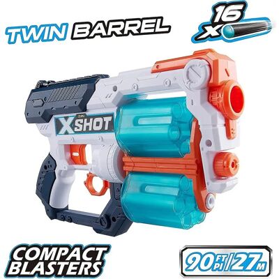 X-Shot Excel Xcess Pistolet z Pianką - Pistolet z Pianką, Podwójny Obracający się Rurociąg, Zasięg 80 stóp X-Shot Excel Xcess Pistolet z Pianką - Pistolet z Pianką, Podwójny Obracający się Rurociąg, Zasięg 80 stóp