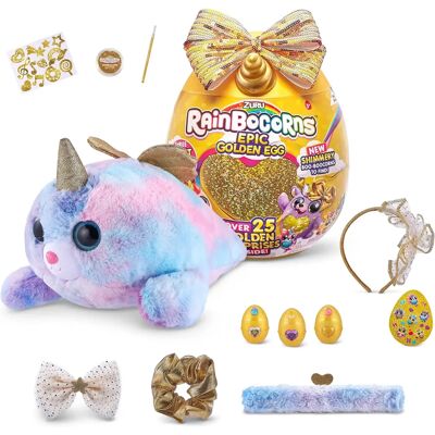 Rainbocorns 9244B Uovo d'oro epico - Surprise di peluche di foca - Collezionabile Rainbocorns 9244B Uovo d'oro epico - Surprise di peluche di foca - Collezionabile