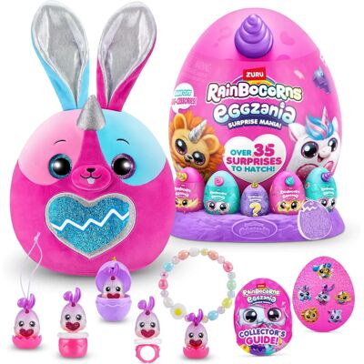 Rainbocorns Eggzania Série 1 Lapin - Peluche Collectible & Œufs Surprise Rainbocorns Eggzania Série 1 Lapin - Peluche Collectible & Œufs Surprise