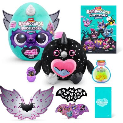 Rainbocorns Monstercorn Sorpresa Cuervo - Muñeco de peluche - Monstruo de fantasía Rainbocorns Monstercorn Sorpresa Cuervo - Muñeco de peluche - Monstruo de fantasía