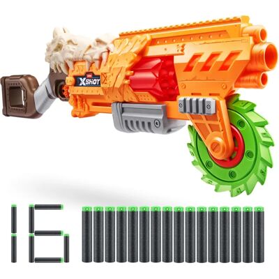 XShot Horrorfire Doomsday - Toy Gun with Saw Blade & 8 Darts XShot Horrorfire Doomsday - Toy Gun with Saw Blade & 8 Darts