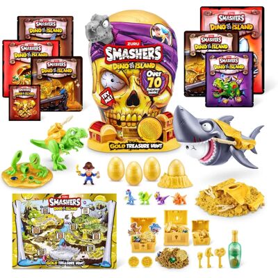 ZURU - Arkadia Smashers Dino Island - Gris - Juguete ZURU - Arkadia Smashers Dino Island - Gris - Juguete